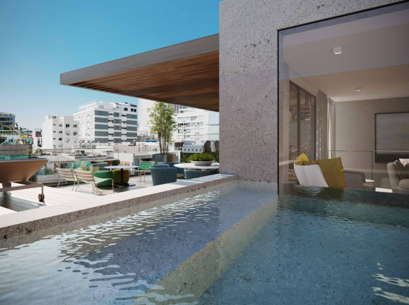 piscina cobertura areia leblon