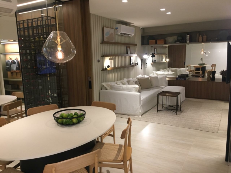 sala e cozinha apartamento decorado cyano exclusive residences