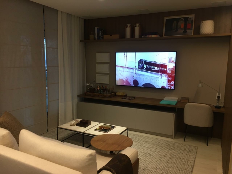 sala de estar apartamento decorado cyano exclusive residences